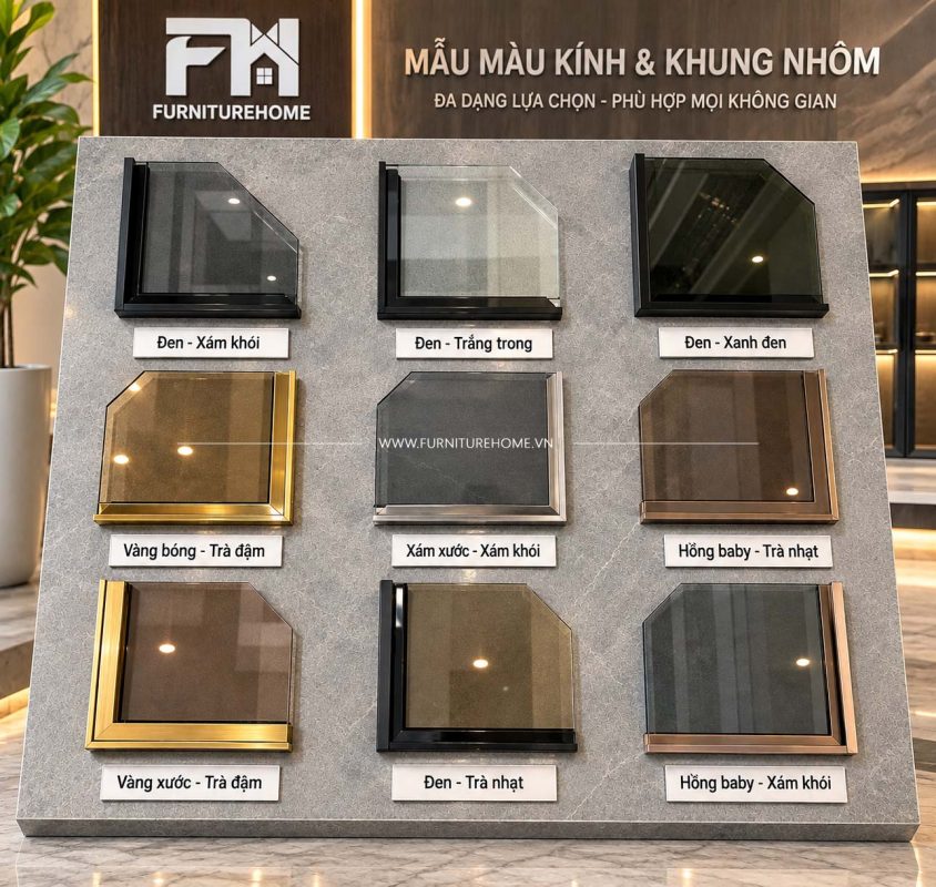 Bảng Màu Cửa Cánh Kính