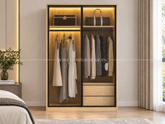 Tủ Quần áo Cánh Kính Lùa (2)