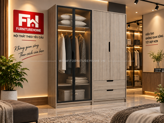 Quy Trình Sản Xuất Tủ Quần áo Nội Thất Tại Fhome