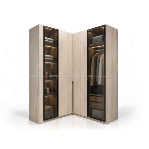 Tủ Cánh Kính Góc L đẹp