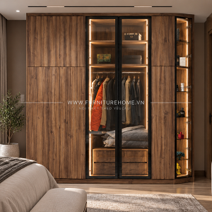 Tủ áo Trưng Bày Cánh Kính Giá Rẻ