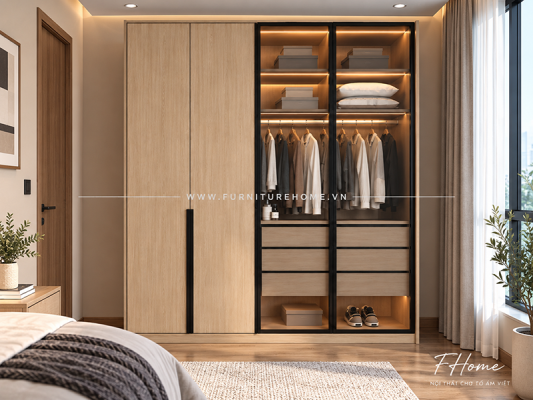 Cánh Gỗ Công Nghiệp Tủ Quần áo