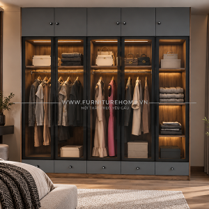 Cánh Kính Khung Nhôm Kết Hợp Cánh Gỗ