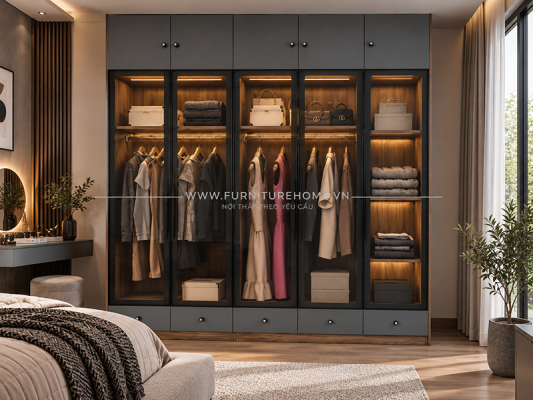 Cánh Kính Khung Nhôm Kết Hợp Cánh Gỗ