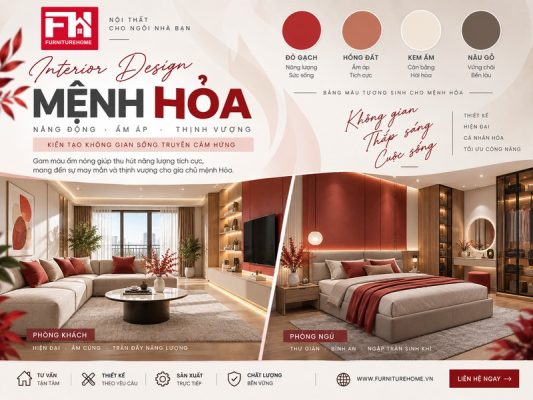 Màu Sắc Nội Thất Hợp Mệnh Hỏa
