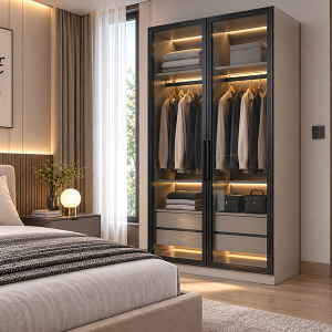 Mẫu Tủ Quần áo Kính 1m Cao 2m đẹp