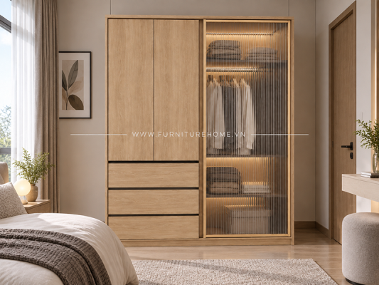 Sản Xuất Tủ Quần áo Theo Kích Thước