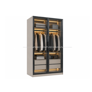 Tủ Mdf Cánh Kính 1m X 2m Hiện đại