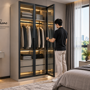 Tủ Kính 1m Cao 2m Fhtack002