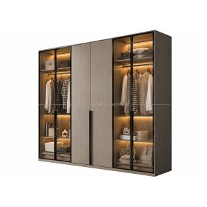 Tủ áo Kính Gỗ đẹp Fhtckcg002