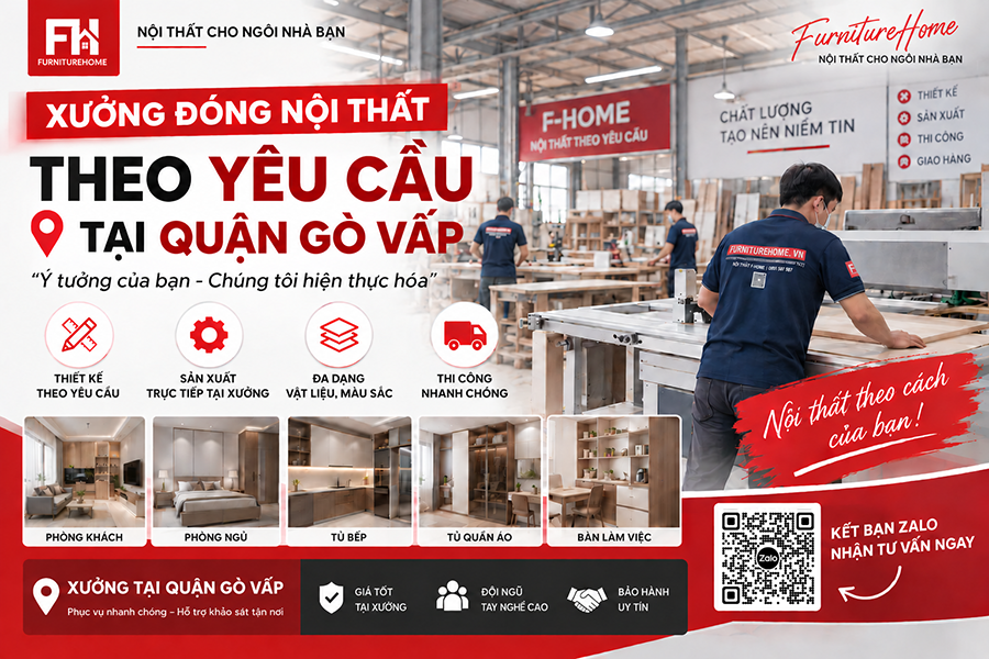 Xưởng đóng Nội Thất Tại Gò Vấp