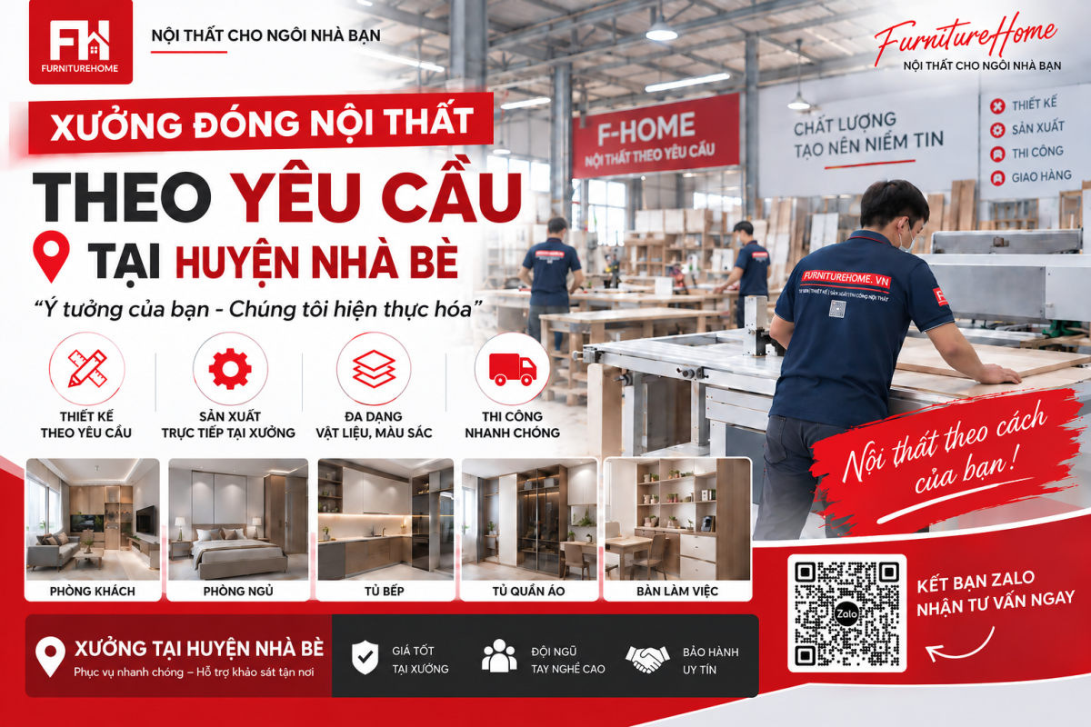 Xưởng đóng Nội Thất Tại Nhà Bè