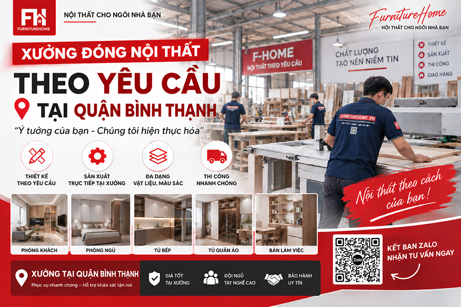 Xưởng đóng Nội Thất Tại Quận Bình Thạnh