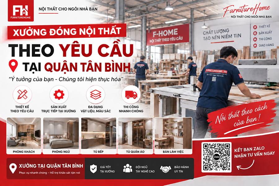 Xưởng đóng Nội Thất Tại Quận Tân Bình