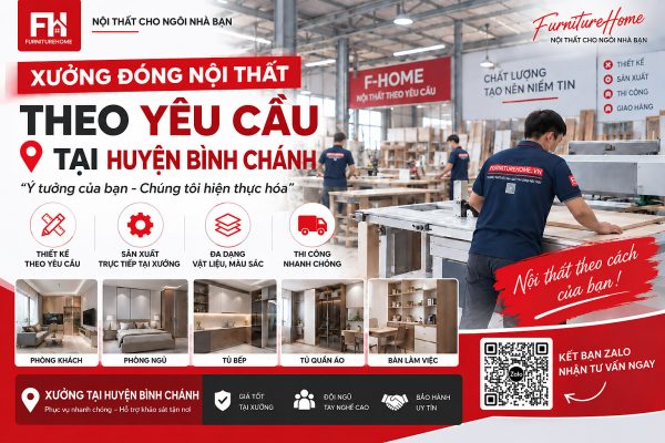Xưởng đóng Nội Thất Tại Huyện Bình Chánh